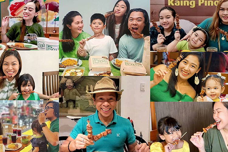 Celebrities, families say yes to the #MangInasalPorkBBQChallenge