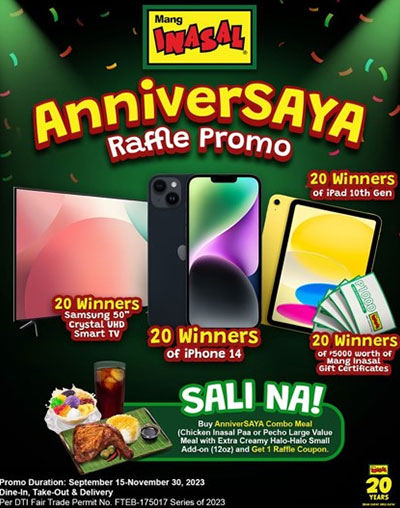 AnniverSAYA Raffle Promo