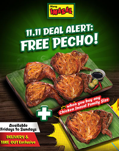 Mang Inasal 11-11 Free Pecho Promo 